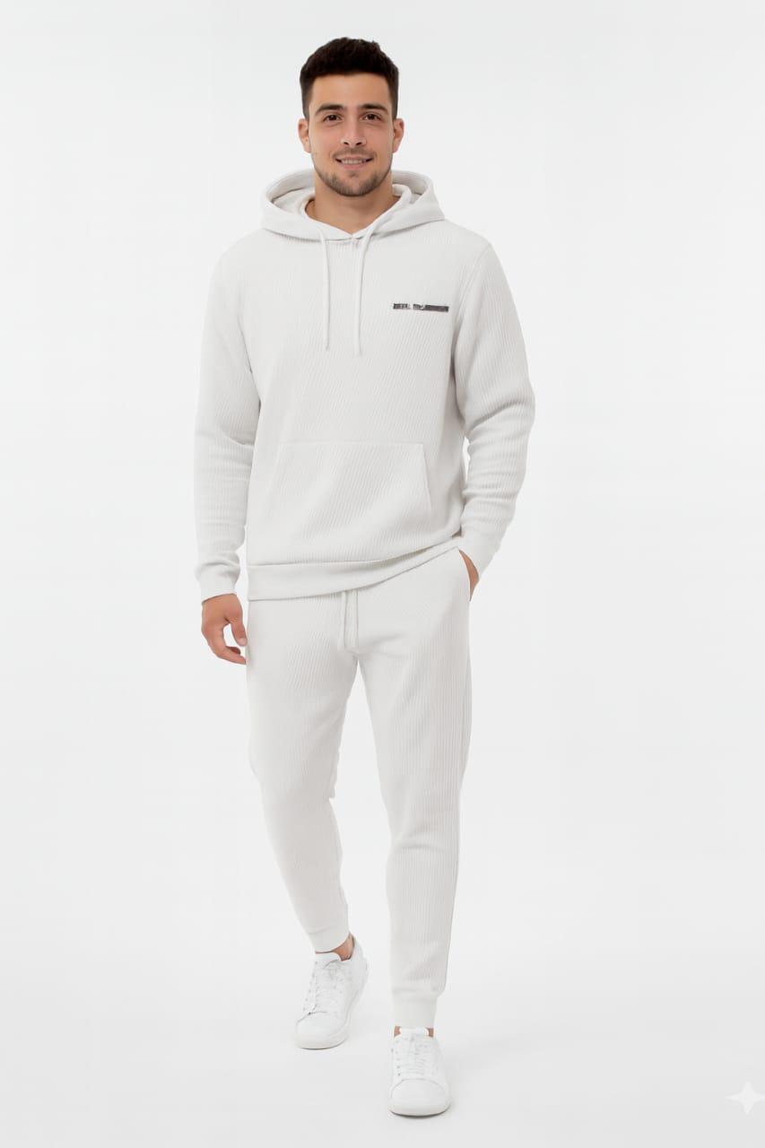 Premium Men’s Textured Tracksuit