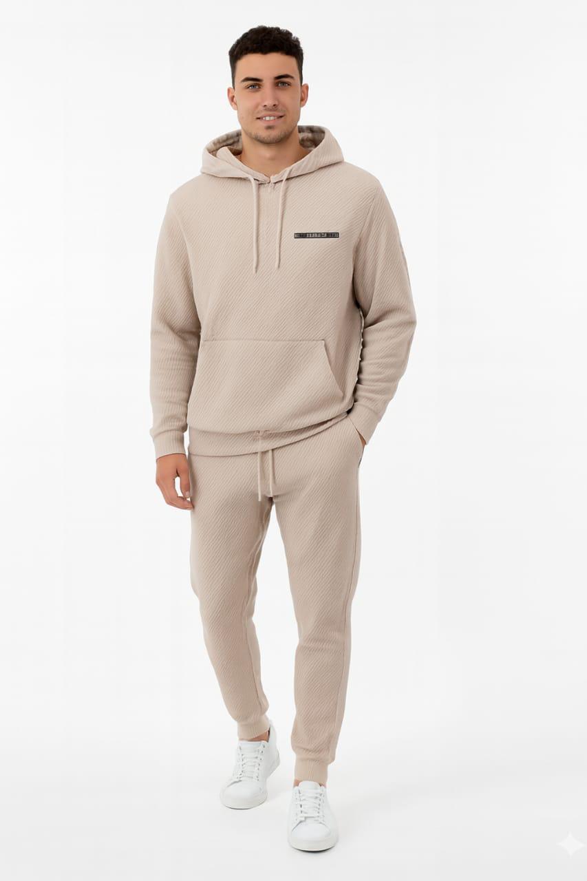 Premium Men’s Textured Tracksuit