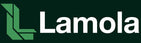 Lamola logo on a dark green background