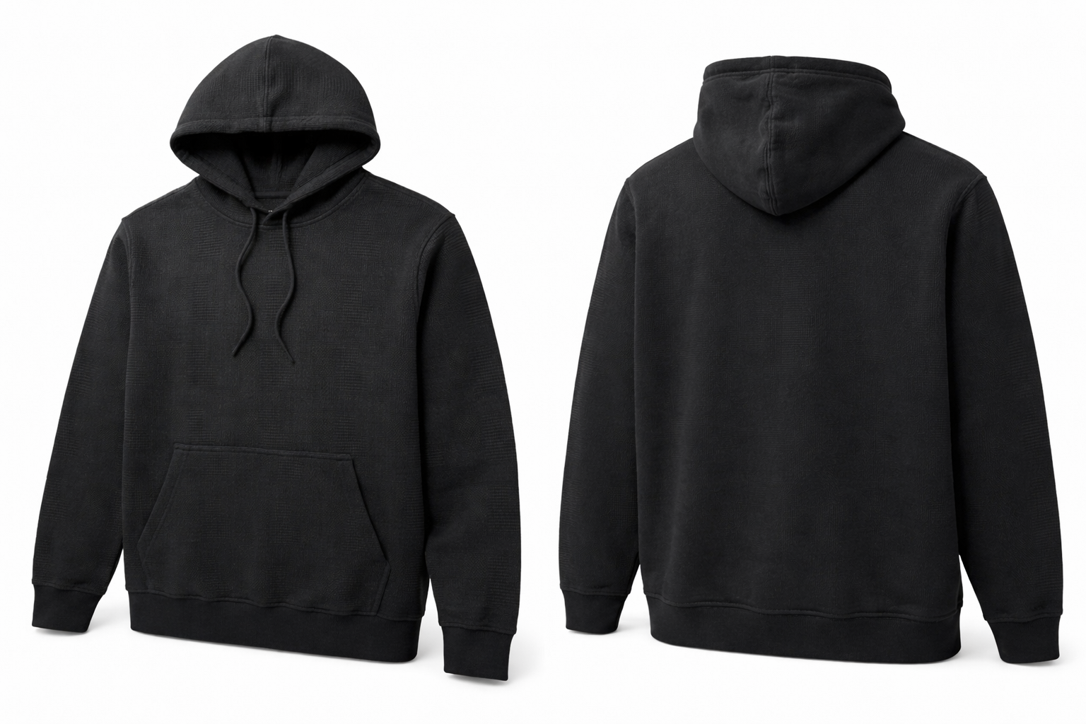 Classic Black Hooded Sweatshirt – Warm & Stylish Everyday Hoodie