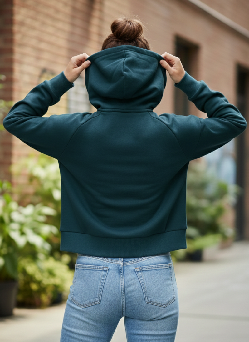 Adidas Sportswear: Mission Victory Slim-Crop Full-Zip Hoodie