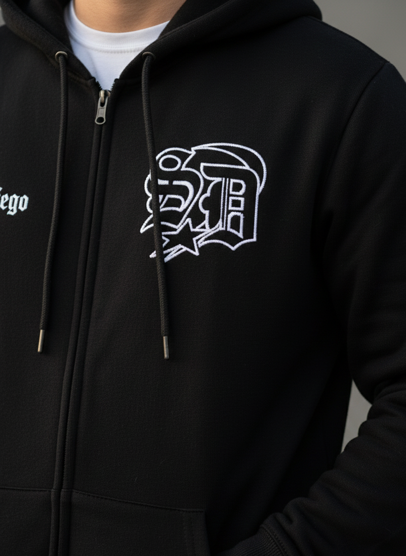 Men’s "San Diego" Full-Zip Graphic Hoodie