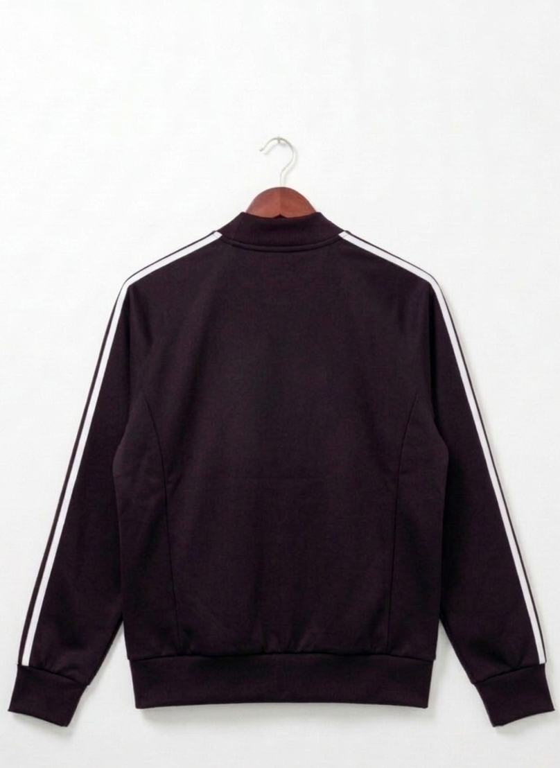 Adidas Originals - Deep Plum Track Jacket - Minimalist Design