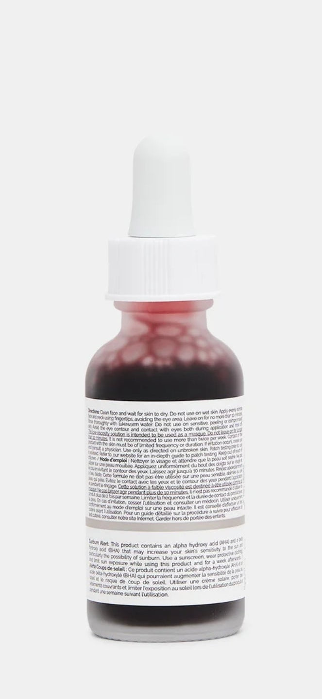 The Ordinary - AHA 30% + BHA 2% Peeling Solution
The 10-Minute Exfoliating Facial for Instant Radiance