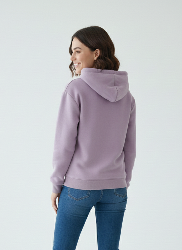 Women's Lavender "Academic Circle" Graphic Hoodie
