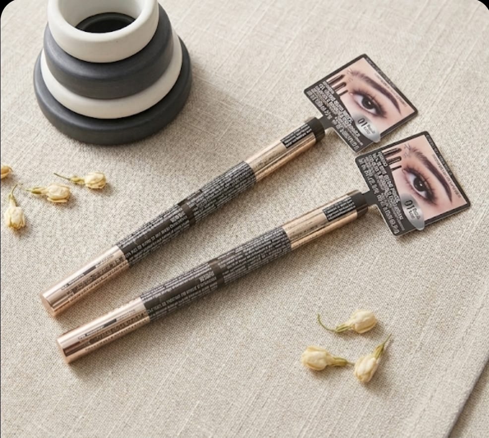 MINISO All-in-One Brow Pencil – Shade 01 Black