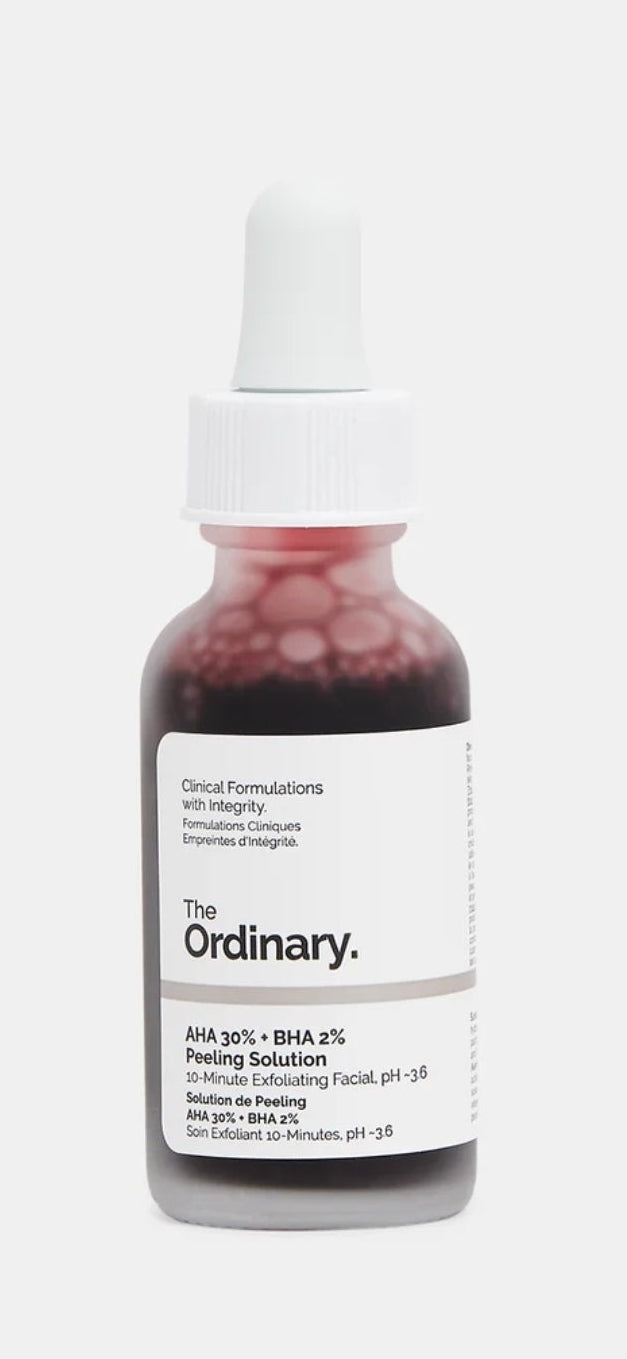 The Ordinary - AHA 30% + BHA 2% Peeling Solution
The 10-Minute Exfoliating Facial for Instant Radiance
