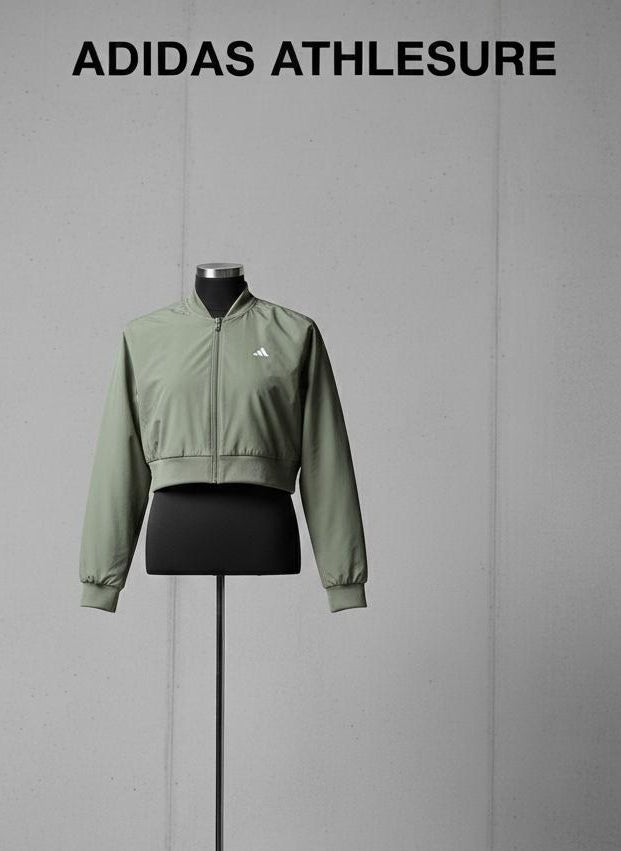 Adidas "Willow Breeze" Cropped Windbreaker